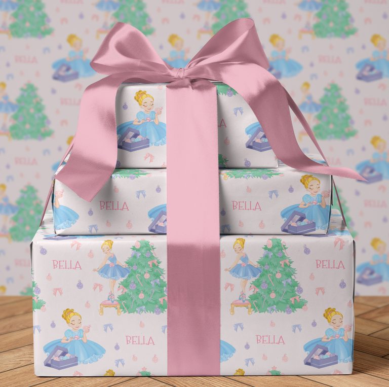 Princess Ballerina Christmas Wrapping Paper