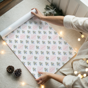 Personalised Pink Gift Wrapping Paper