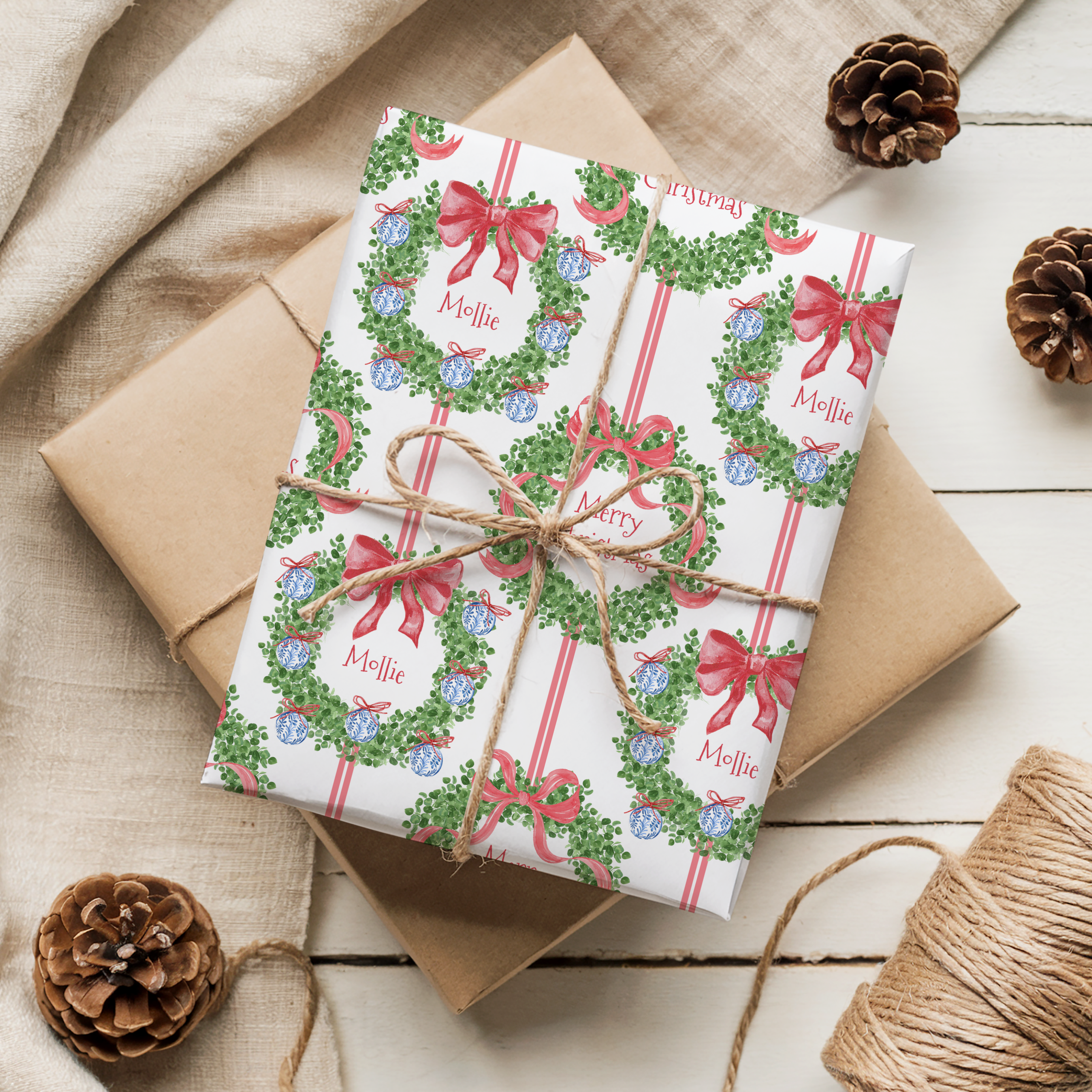 Personalised Christmas Gift Wrapping Paper