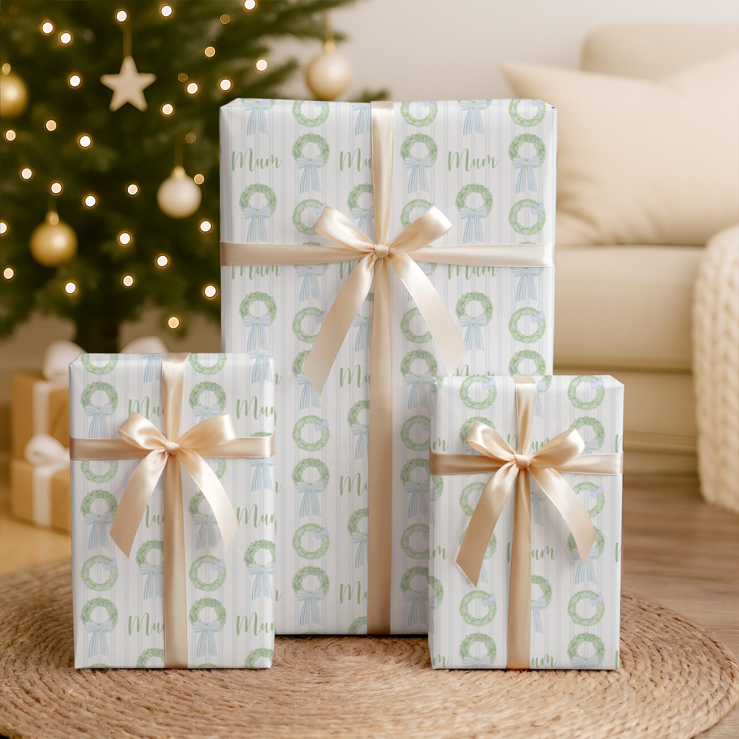 Personalised Christmas Gift Wrapping Paper