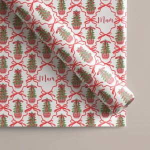 Personalised Red Christmas Gift Wrap