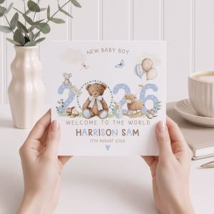 New Baby Boy Card