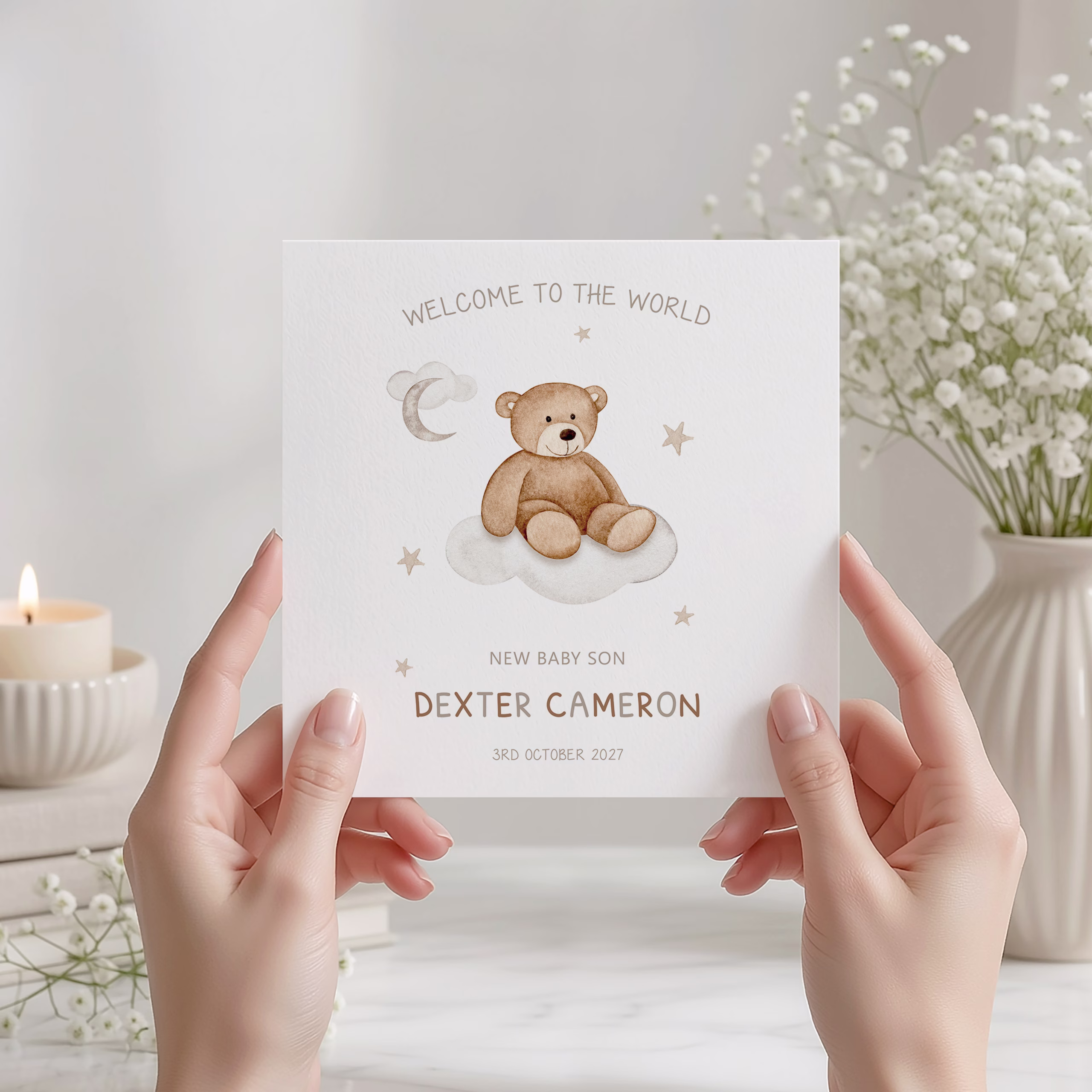 New Baby Bear Card