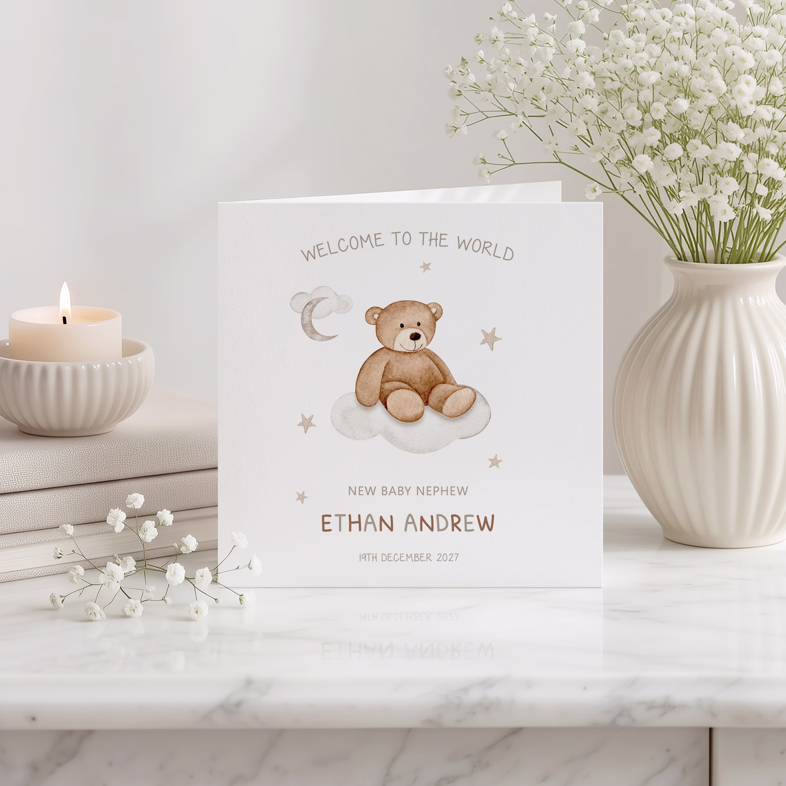 New Baby Bear Card