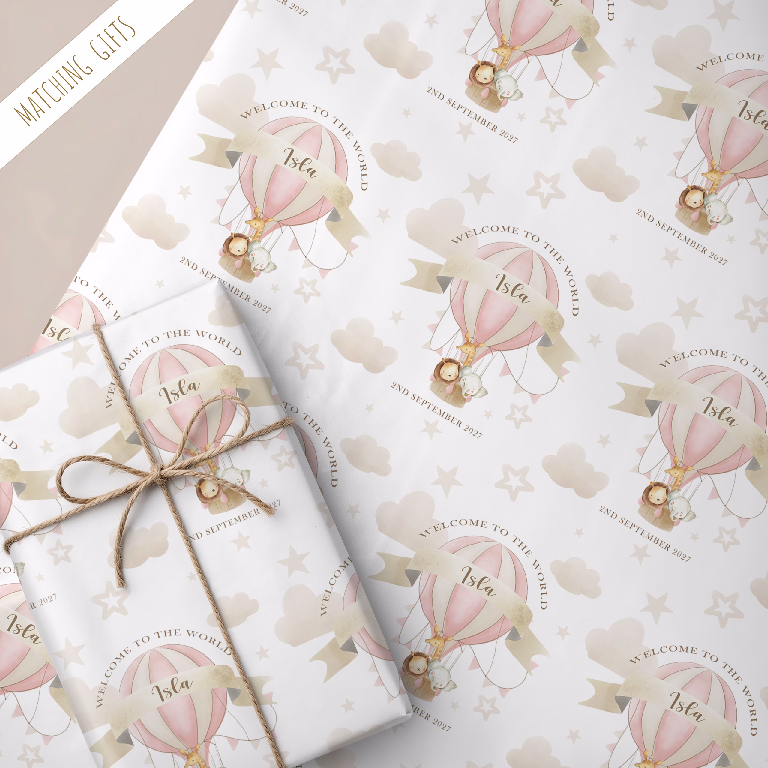 New Baby Girl Wrapping Paper