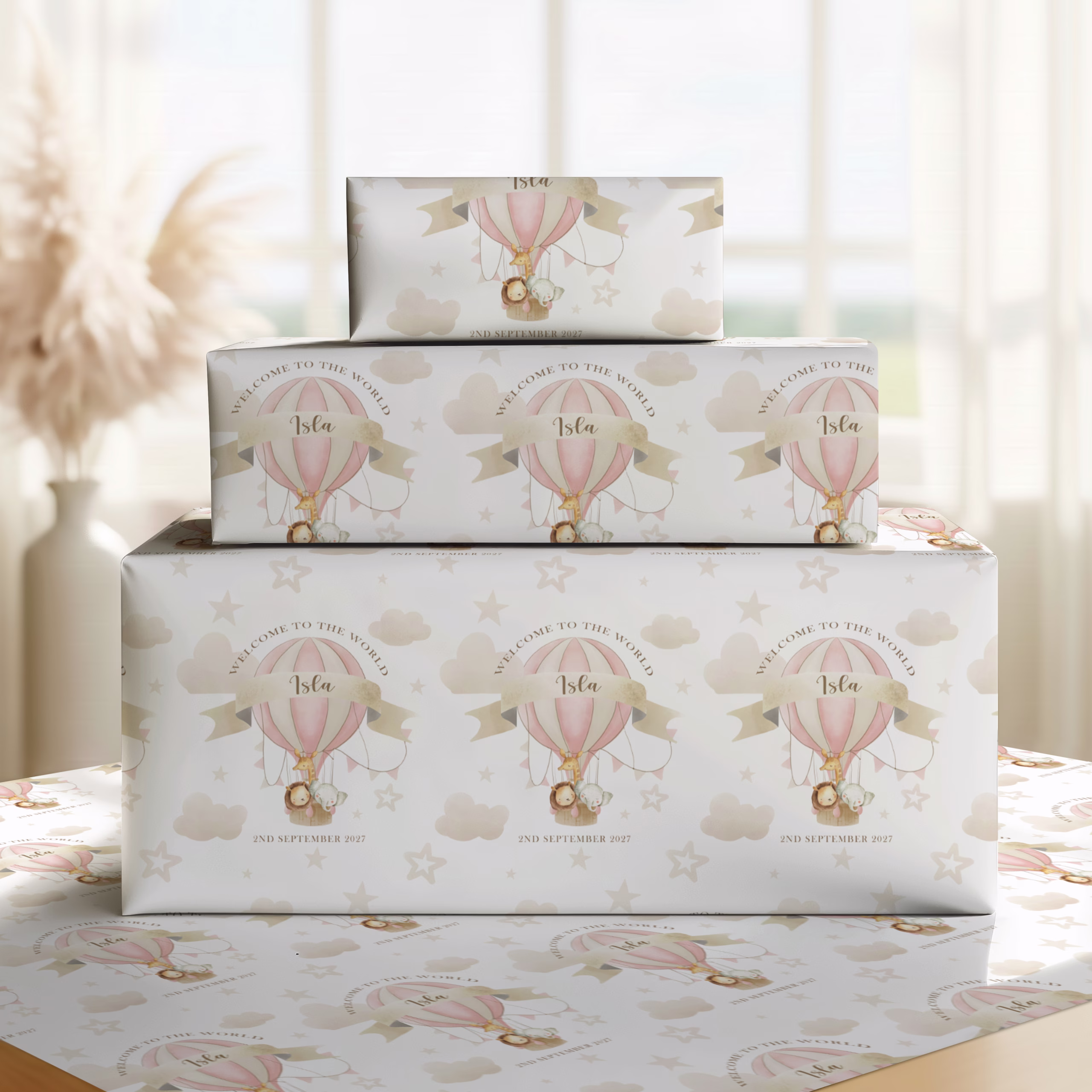 New Baby Girl Wrapping Paper