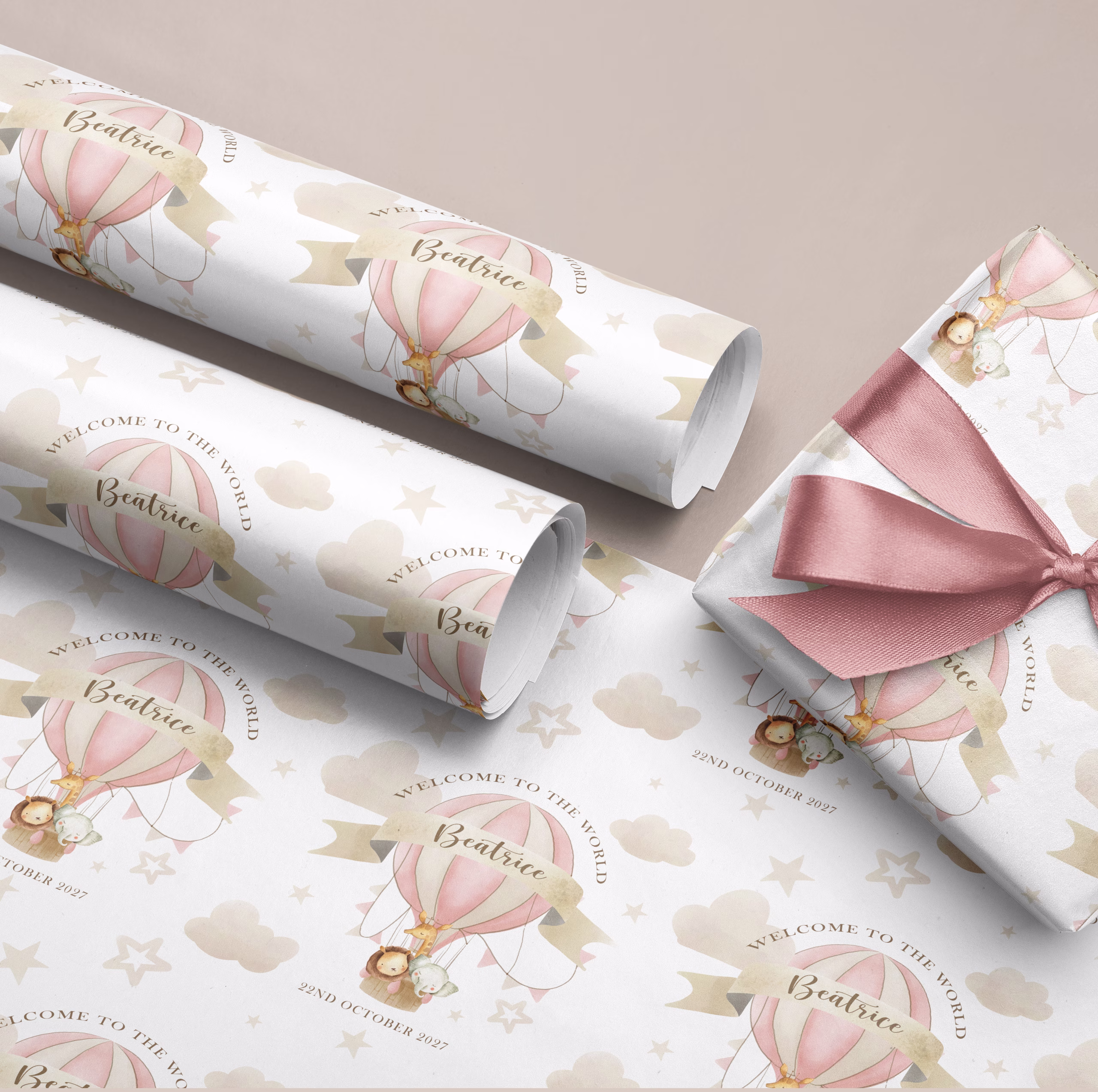 New Baby Girl Wrapping Paper
