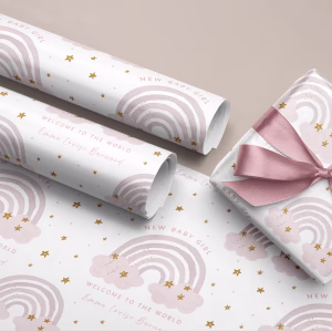 New Baby Rainbow Gift Wrap