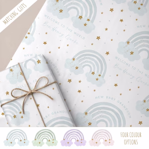 New Baby Rainbow Gift Wrap