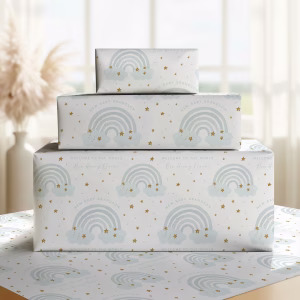 New Baby Rainbow Gift Wrap