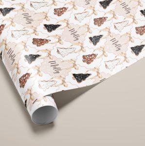 Personalised Cookie Christmas Gift Wrapping Paper