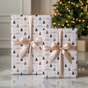 Personalised Gingerbread Christmas Wrapping Paper