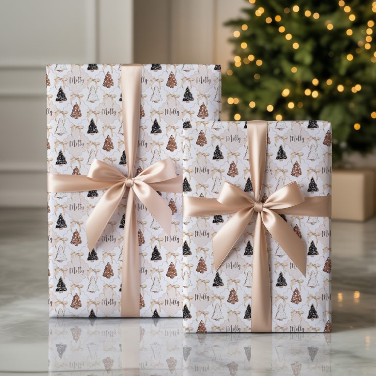 Personalised Cookie Christmas Wrapping Paper