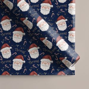 Personalised Santa Claus Christmas Wrapping Paper