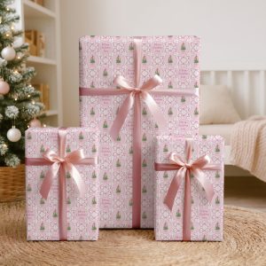 Personalised Pink Gift Wrapping Paper