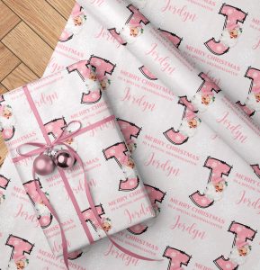 Christmas Pink Santa Alphabet