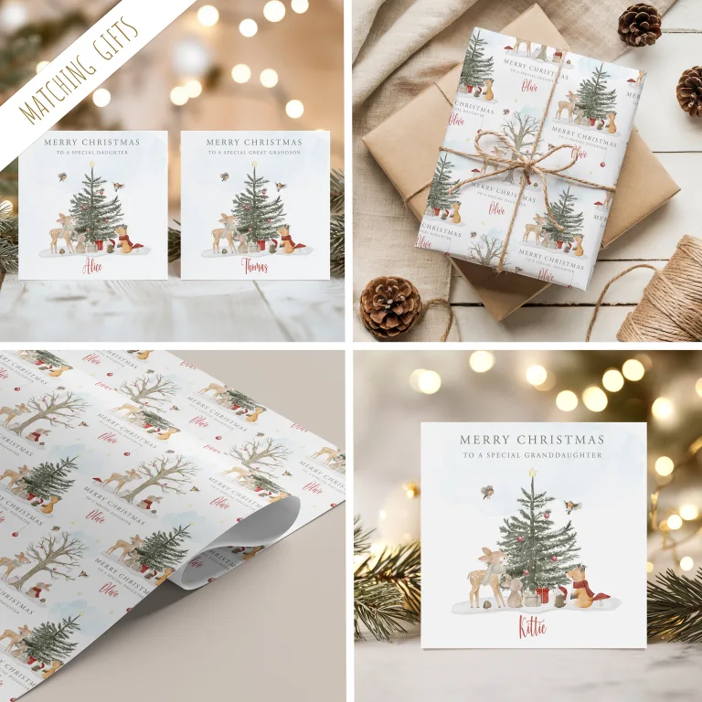 Handmade Christmas Card ‘Woodland Animals’