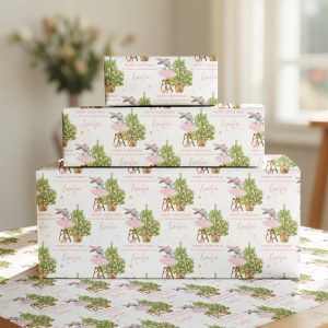 Personalisled Girls Ballet Christmas Wrapping Paper