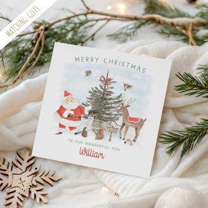 Personalised Santa Claus Christmas Card
