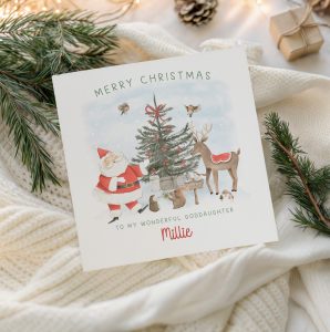 Personalised Santa Claus Christmas Card