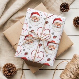 Personalisled Father Christmas Gift Wrapping Paper