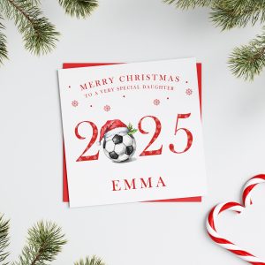 Christmas Card Football Year 2025