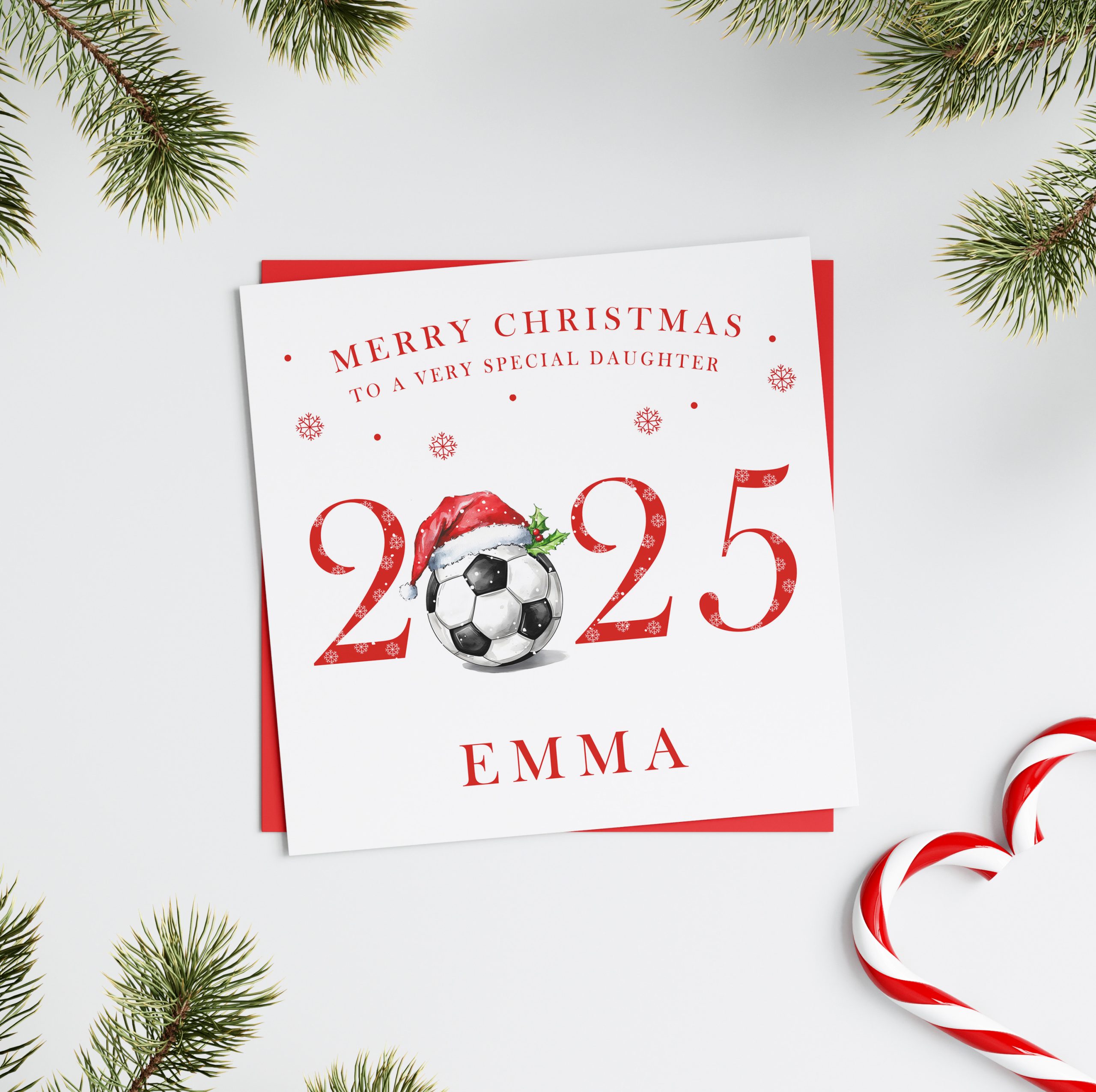 Christmas Card Football Year 2025