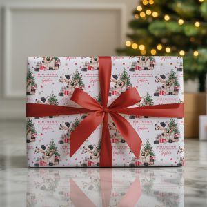 Girls Personalised Christmas Gift Wrapping Paper