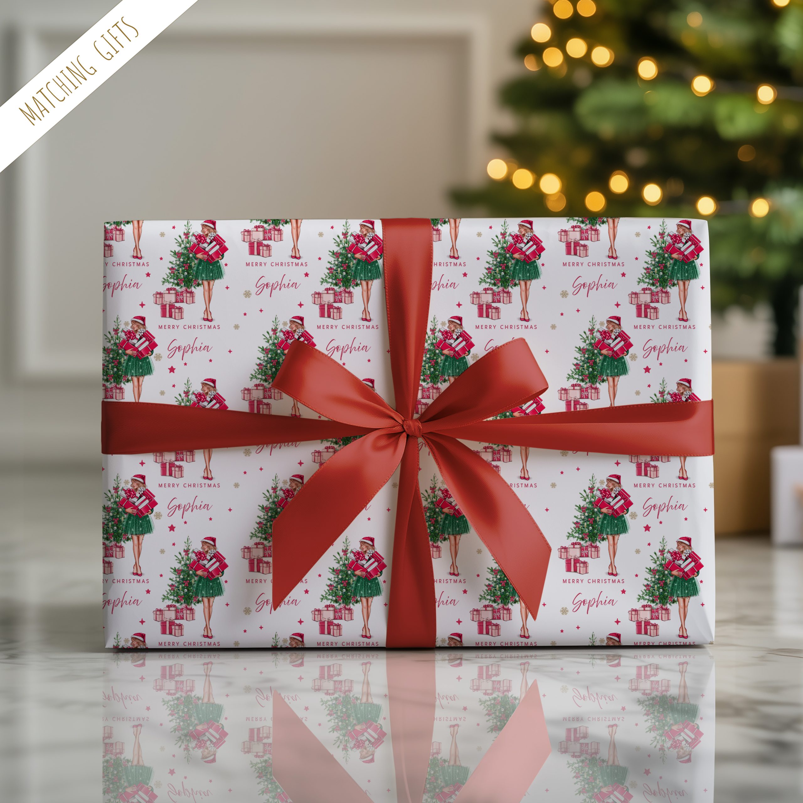 Personalised Christmas Gift Wrapping Paper