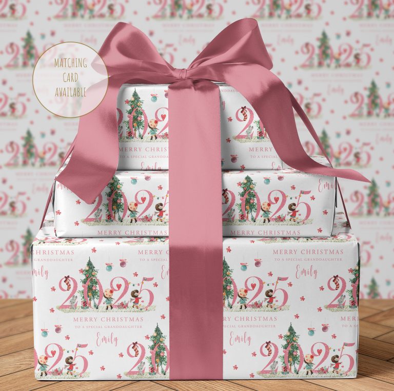 Personalised Christmas Wrapping Paper ‘2025’