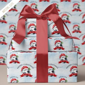 Personalised Football Christmas Gift Wrapping Paper