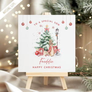 Personalised Peter Rabbit Christmas Card