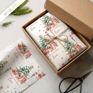 Personalised Flopsy Bunny Christmas Gift Wrapping Paper