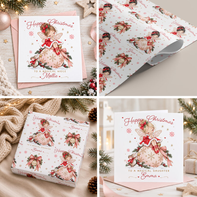 Personalised Christmas Fairy Wrapping Paper