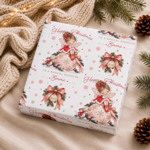 Personalised Fairy Christmas Gift Wrap