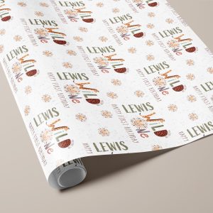 1st Birthday Gift Wrapping Paper