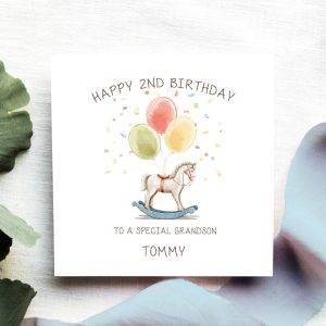 Birthday Rocking Horse Card