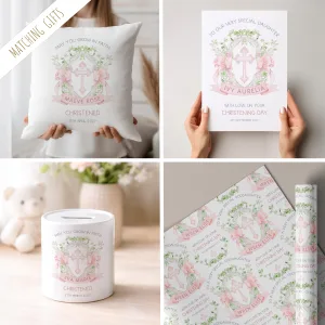 Christening Gift Wrapping Paper