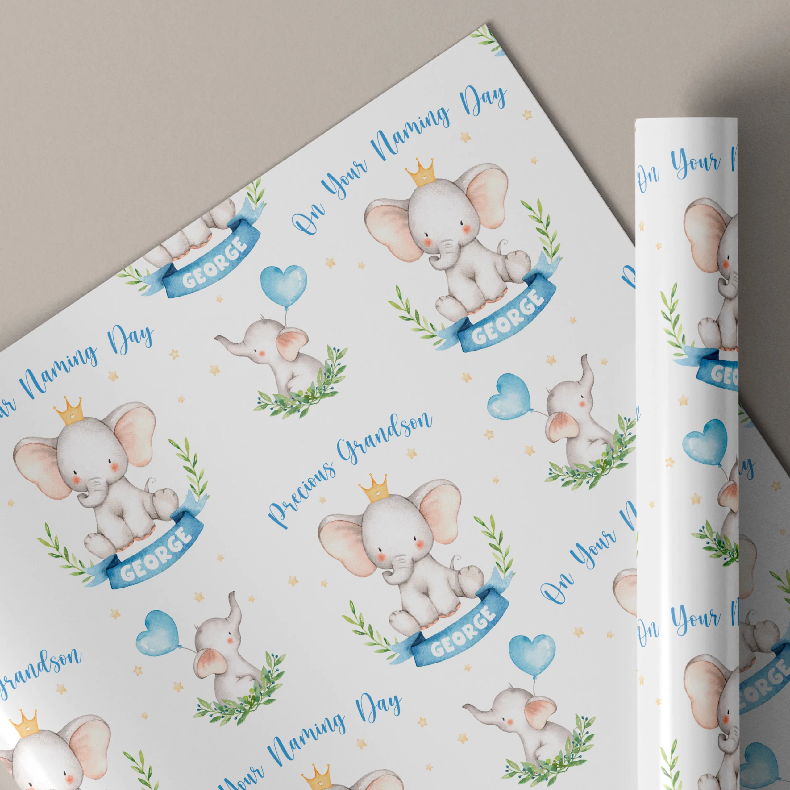 Christening Gift Wrapping Paper