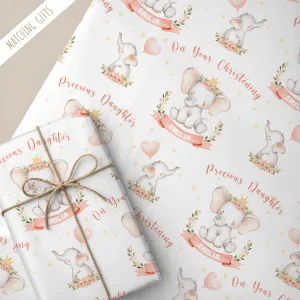 Christening Gift Wrapping Paper