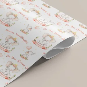 Christening Gift Wrapping Paper
