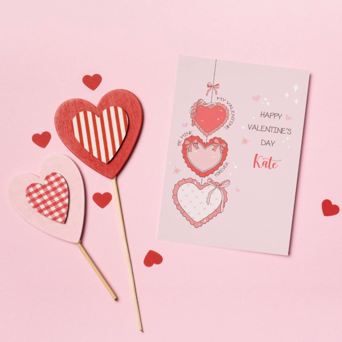 Valentine Hearts Card