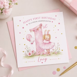 1st Birthday Ballet Card