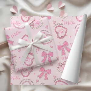 Birthday Heart Gift Wrapping Paper