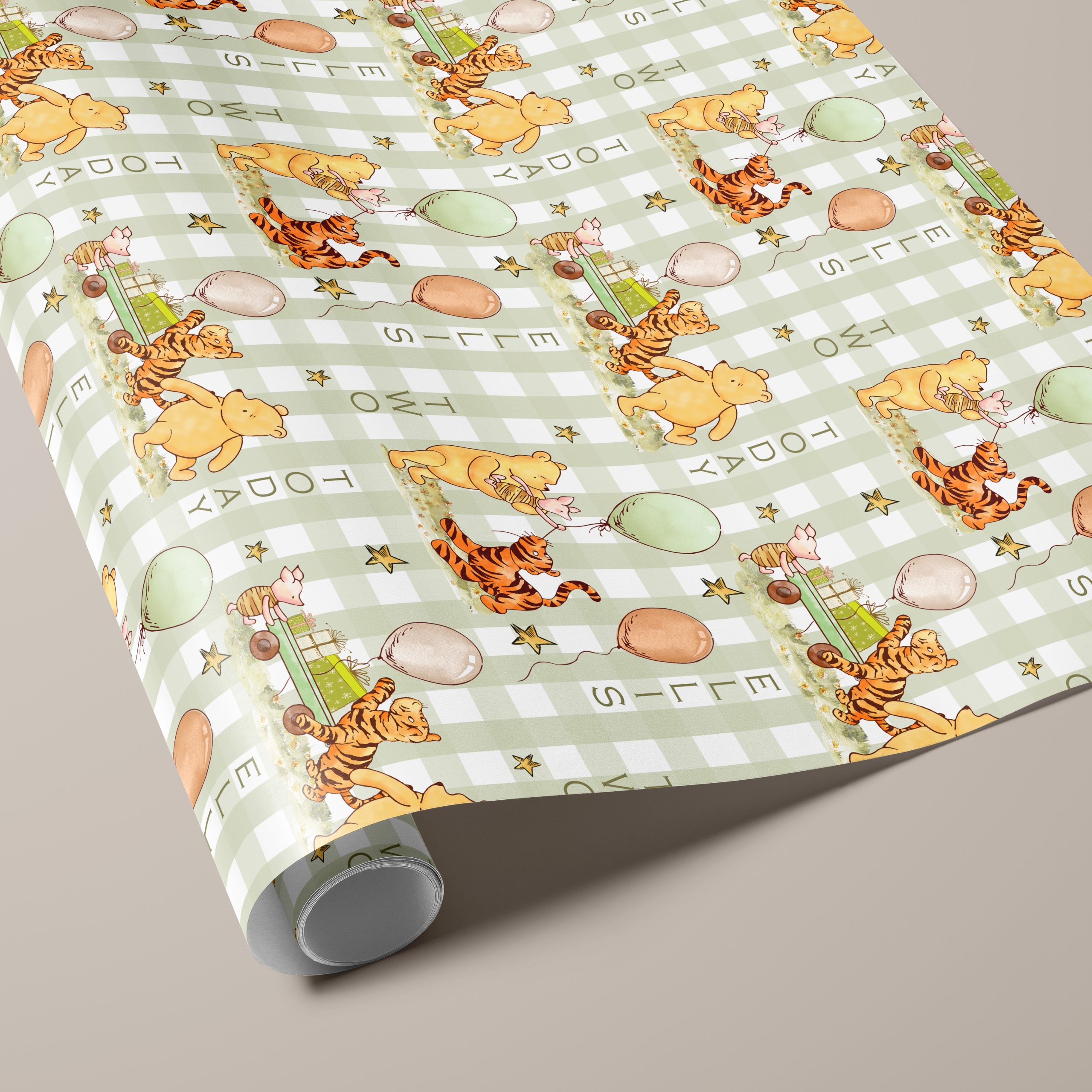 Winnie The Pooh Birthday Gift Wrapping Paper