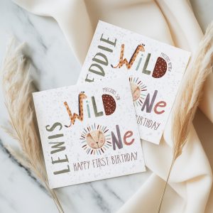 Boys Personalised 1st Birthday Card