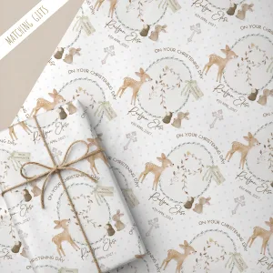 Personalised Christening Gift Wrapping Paper