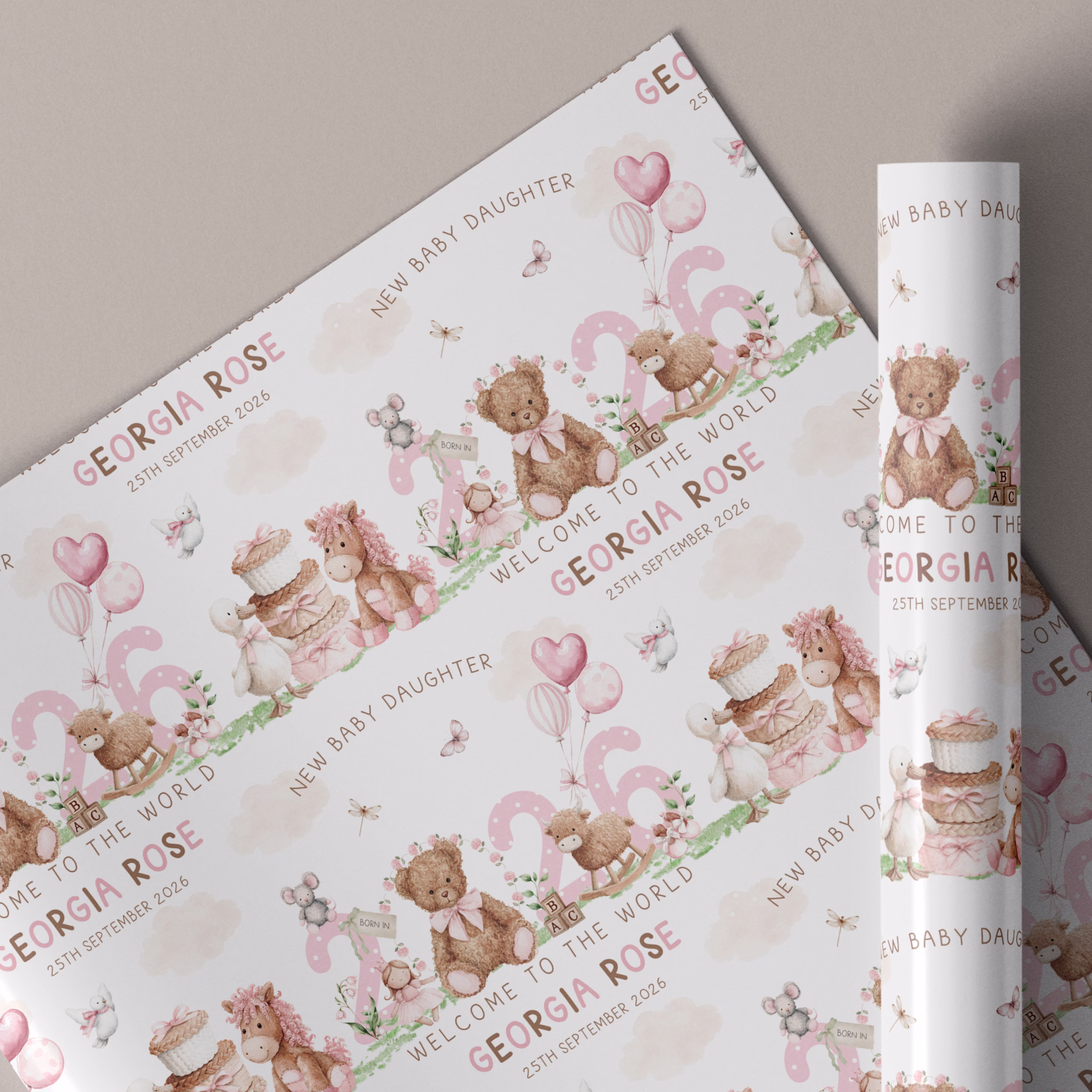New Baby Gift Wrapping Paper