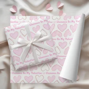Personalised Valentine's Gift Wrapping Paper