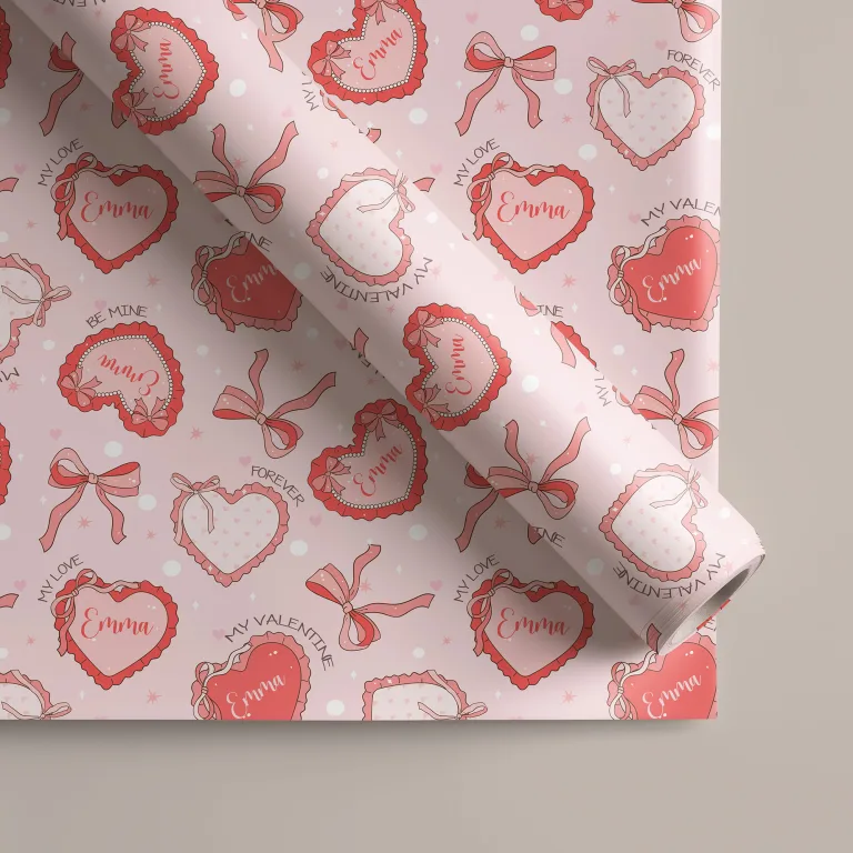 Handmade Valentines Card “Heart Chain”